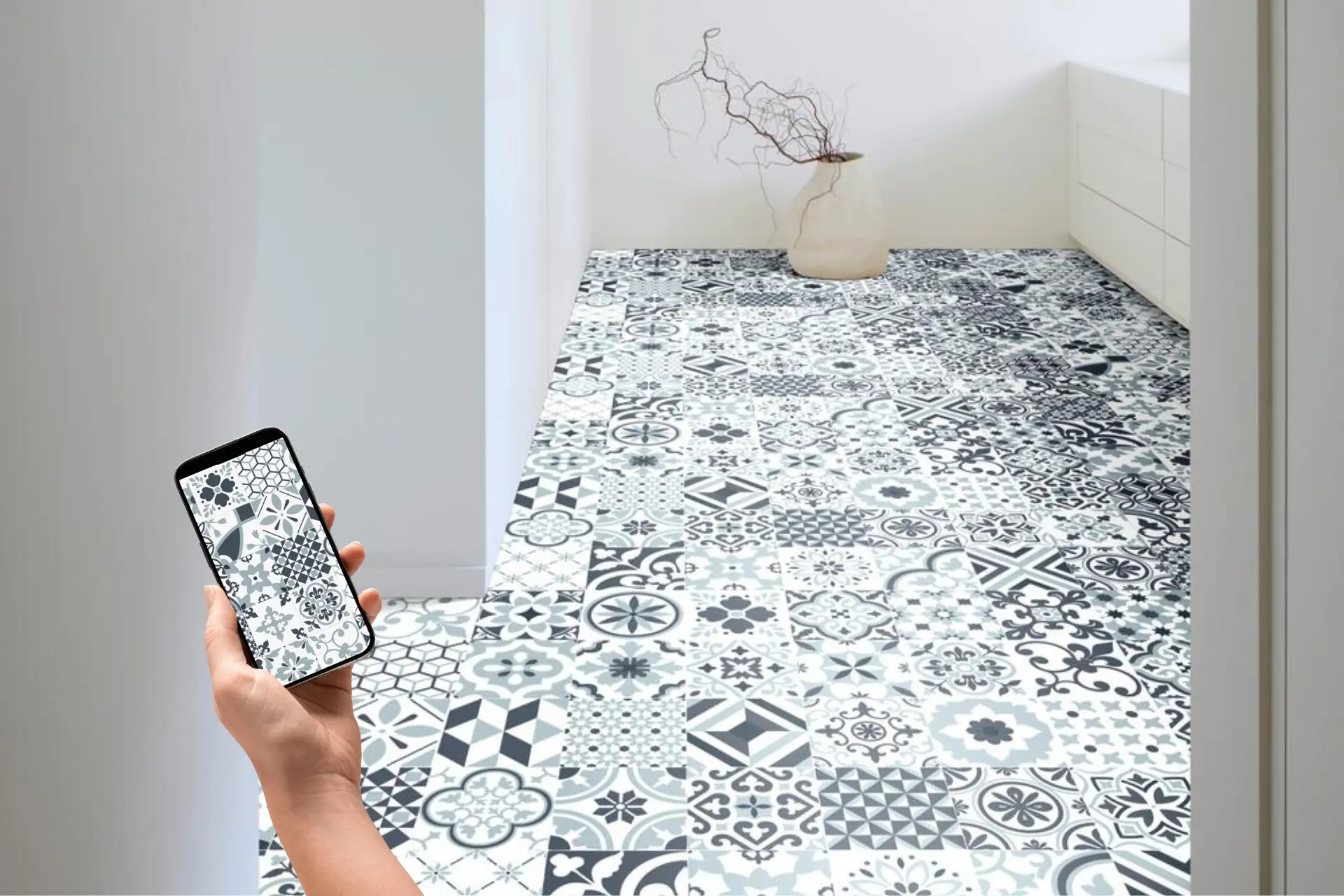 PVC geometry Rideaux Netanya לינוליאום צורות גיאומטריות 1